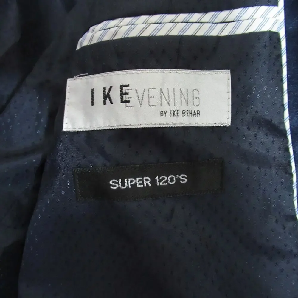 IKE Evening Tuxedos Suit Jacket Mens 35 R Blue Super 120s Single Breasted Formal